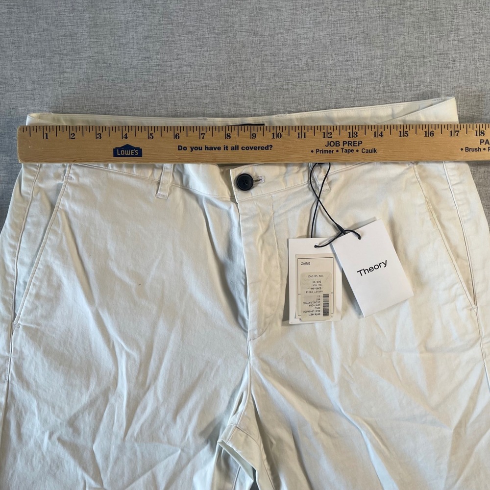 Theory Zaine Pants Slim Fit Chino Trousers White Womens Size 33 NEW
NWT - Picture 7 of 14